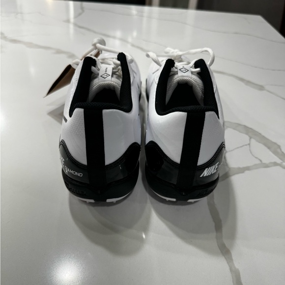 Nike Alpha Huarache 4 Keystone White Navy Baseball Cleats DJ6524-103, Men's 12 - Picture 3 of 6